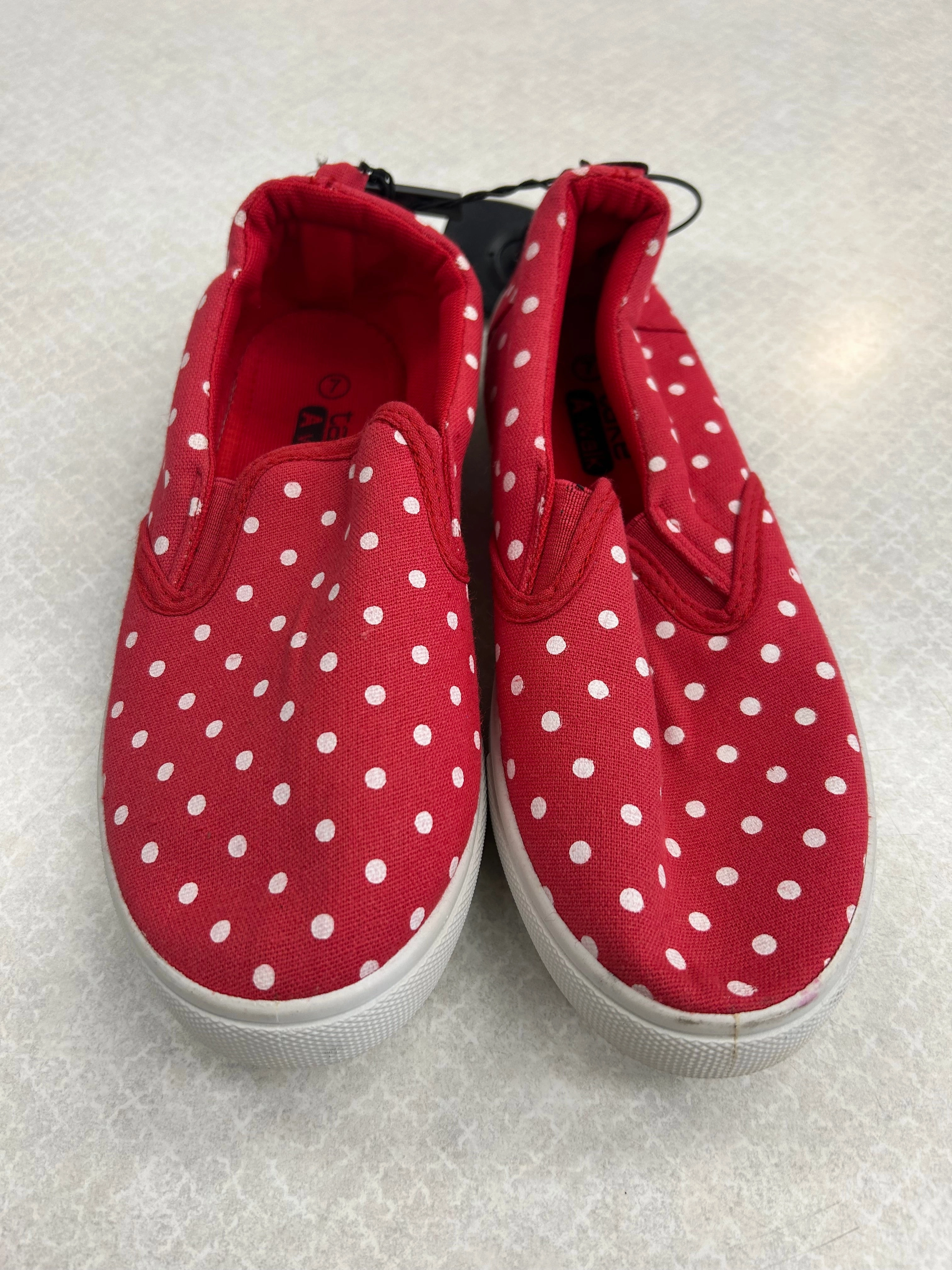 Shoes Flats By Clothes Mentor In Polkadot Pattern, Size: 7 Sparkly Flat Shoes