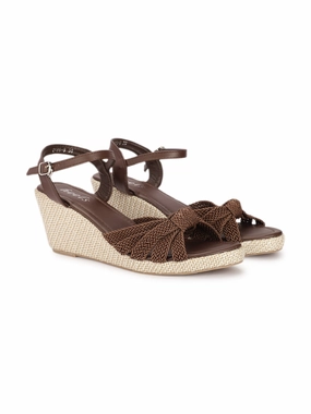 Ugg Boots High Heels Delia Crochet Jute Wedge Sandals