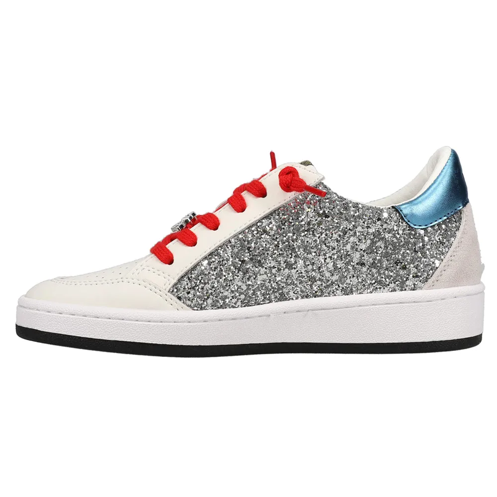 Daily Wear Casual Shoes Denisse Metallic Perforated Slip On Sneakers