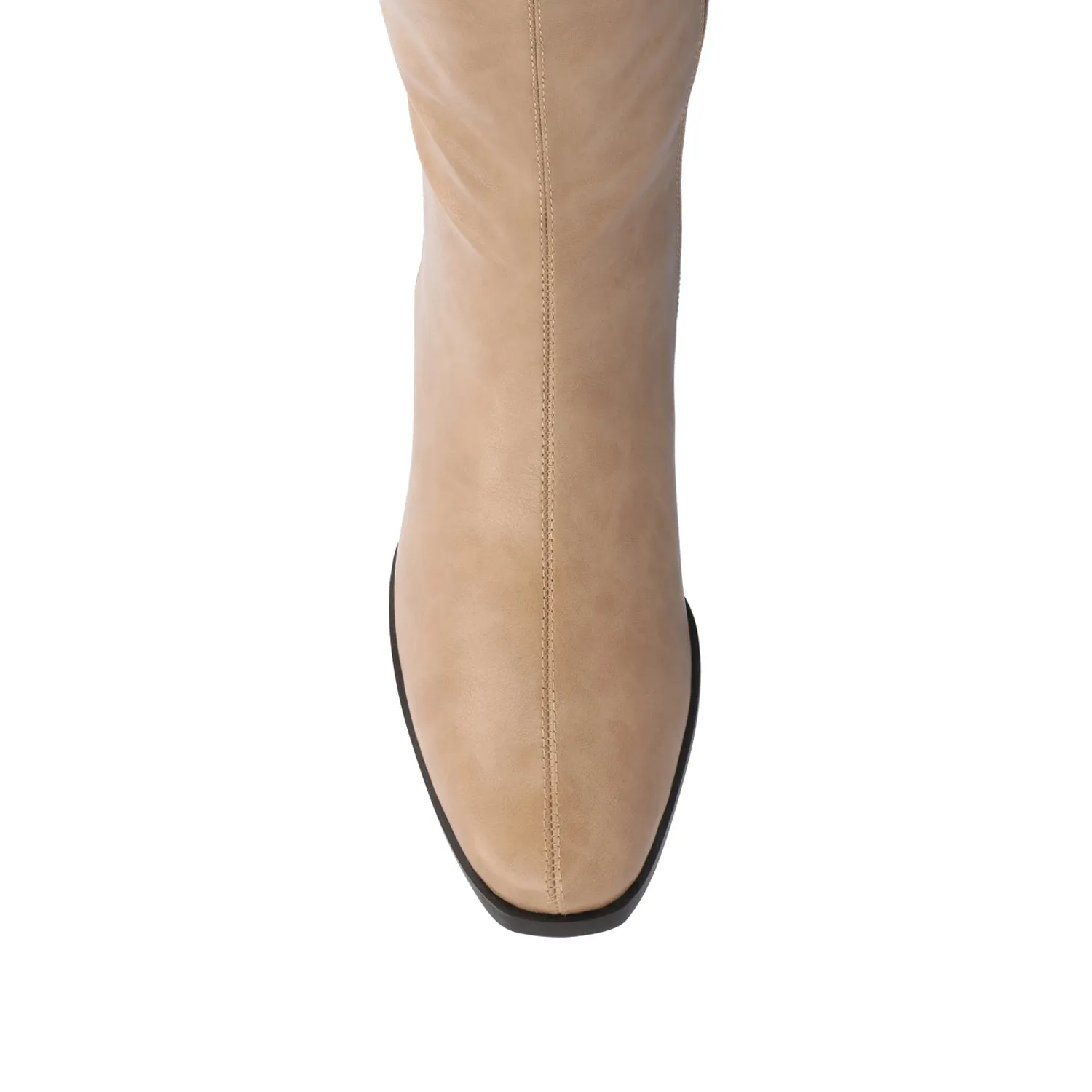 Low Cut Work Boots DEVRI KNEE HIGH BOOTS IN EXTRA WIDE CALF