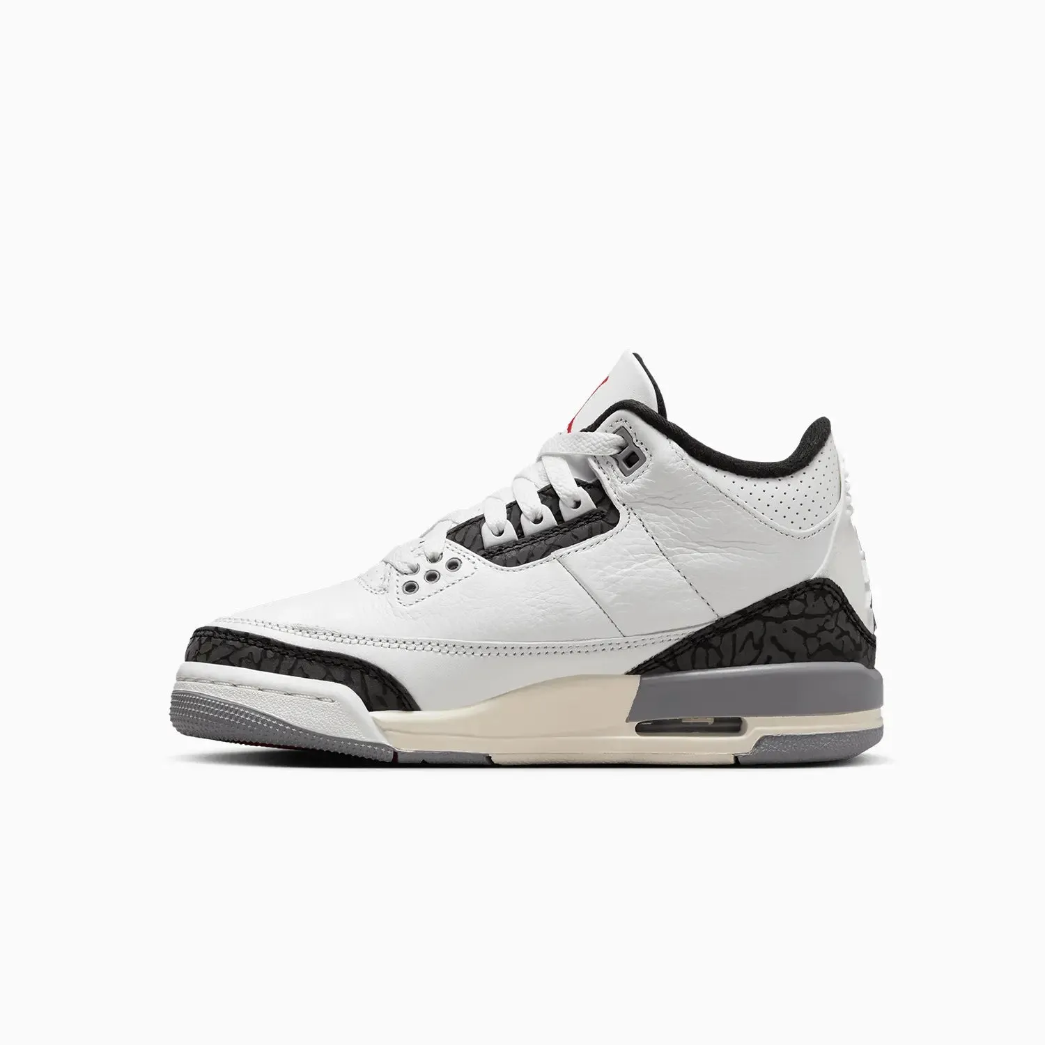 Kid's Air Jordan 3 Retro "Cement Grey" Grade School Bapesta Sneakers