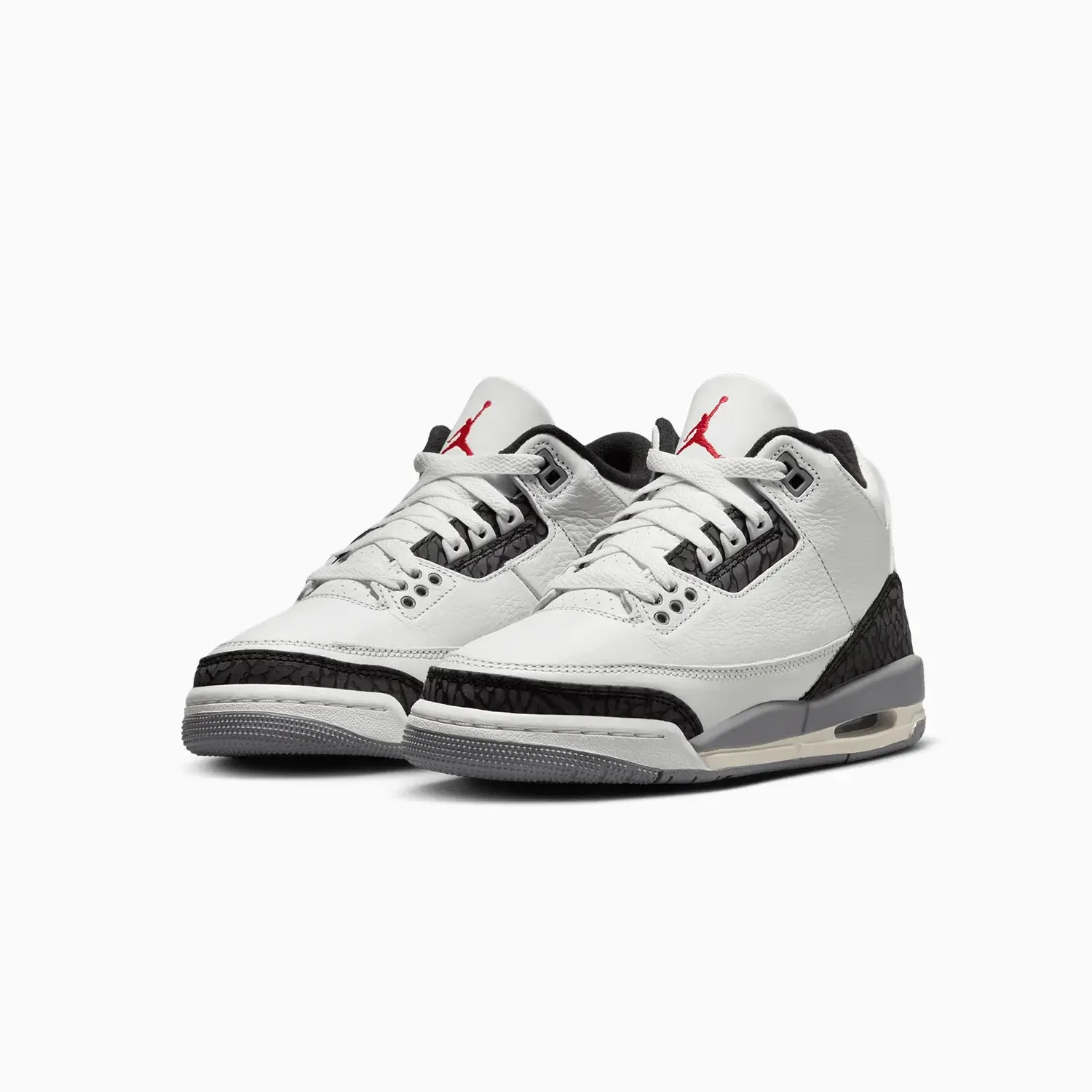 Kid's Air Jordan 3 Retro "Cement Grey" Grade School Motorsport Sneakers