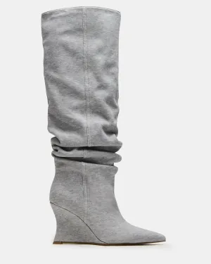 DISTORTION GREY FABRIC Business Casual Boots
