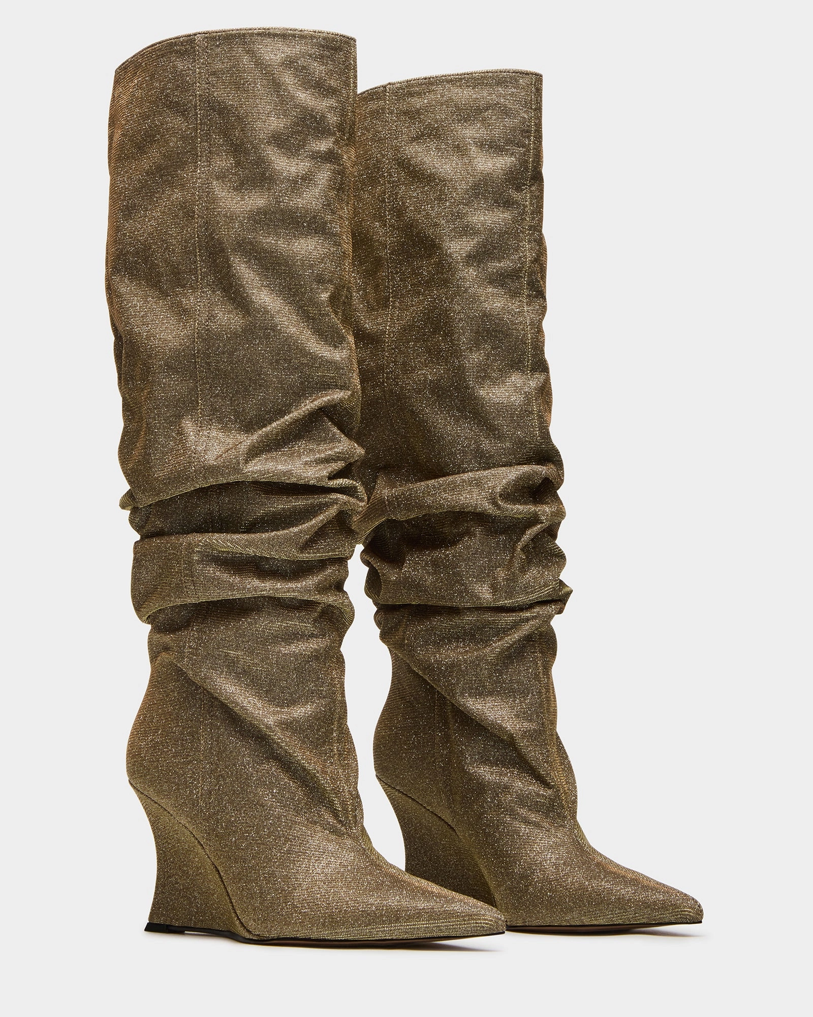 Cowboy Boots Made In Texas DISTORTION GOLD GLITTER