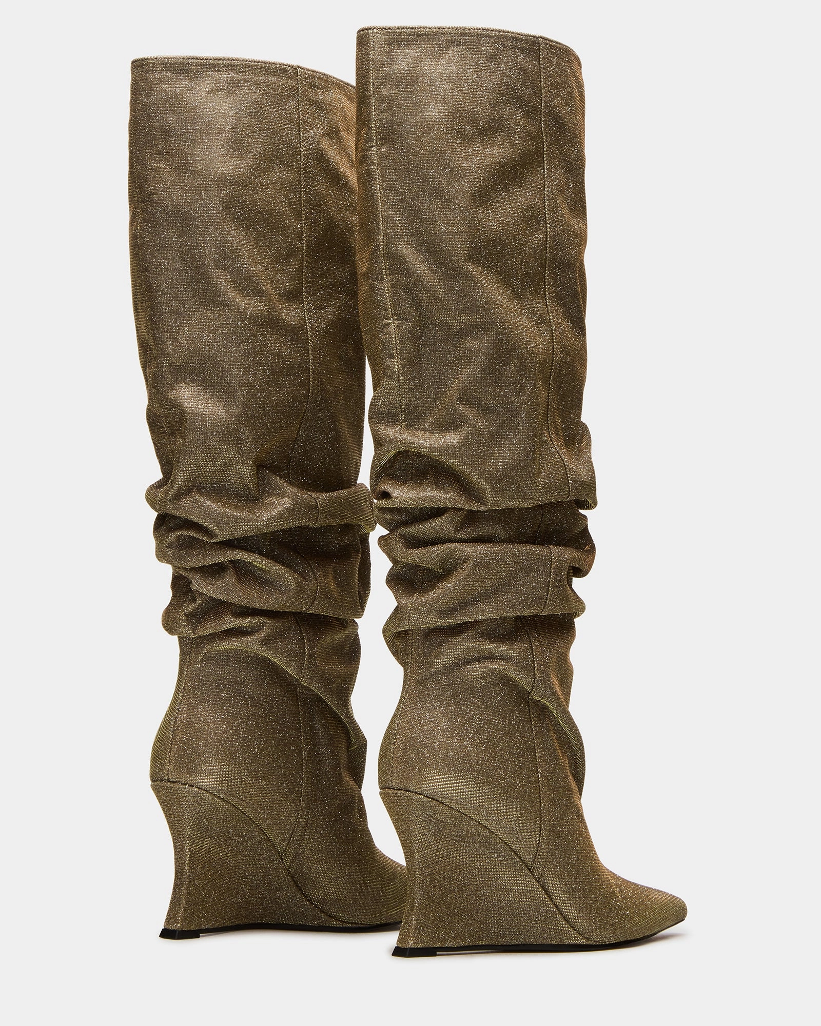 DISTORTION GOLD GLITTER Best Boots Brand