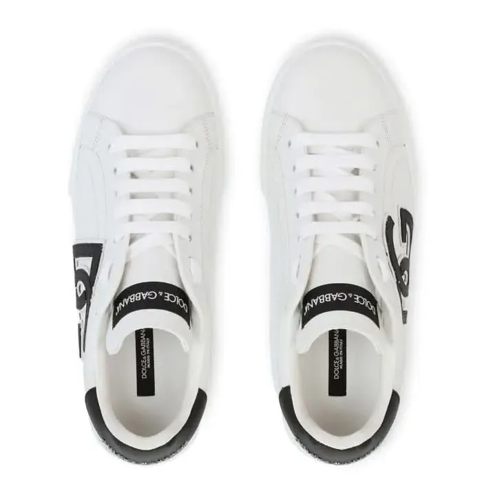 Stretch Laces For Sneakers Dolce & Gabbana Portofino logo-tag leather sneakers