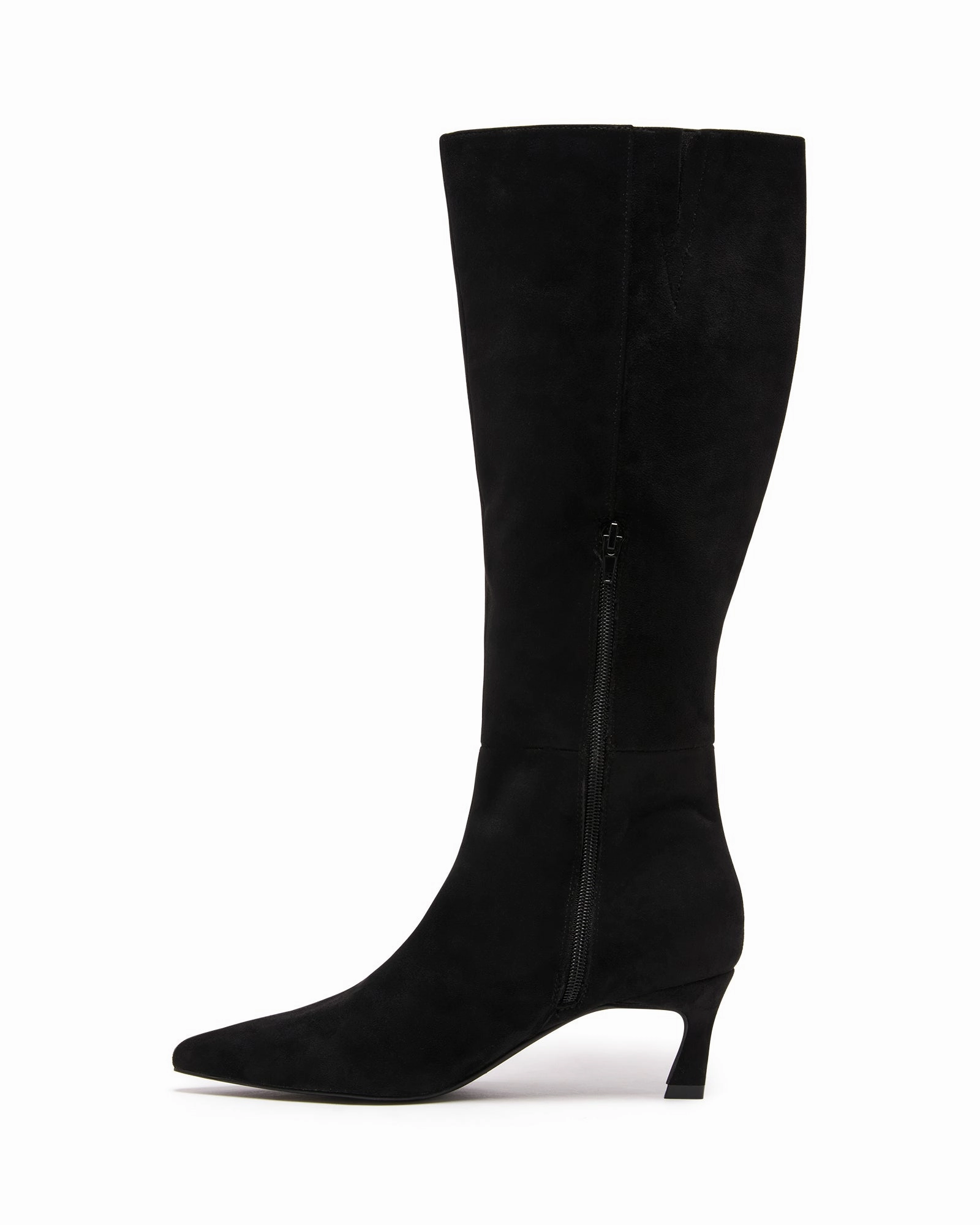 Tory Burch Rain Boots Dove Tall Boot Black Microsuede