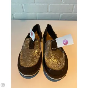 Shoes Flats By Ariat In Brown & Gold, Size: 8 Casual Shoes That Look Like Dress Shoes