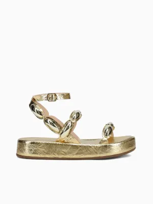 Casual Low Top Shoes Gala Ouro Metal