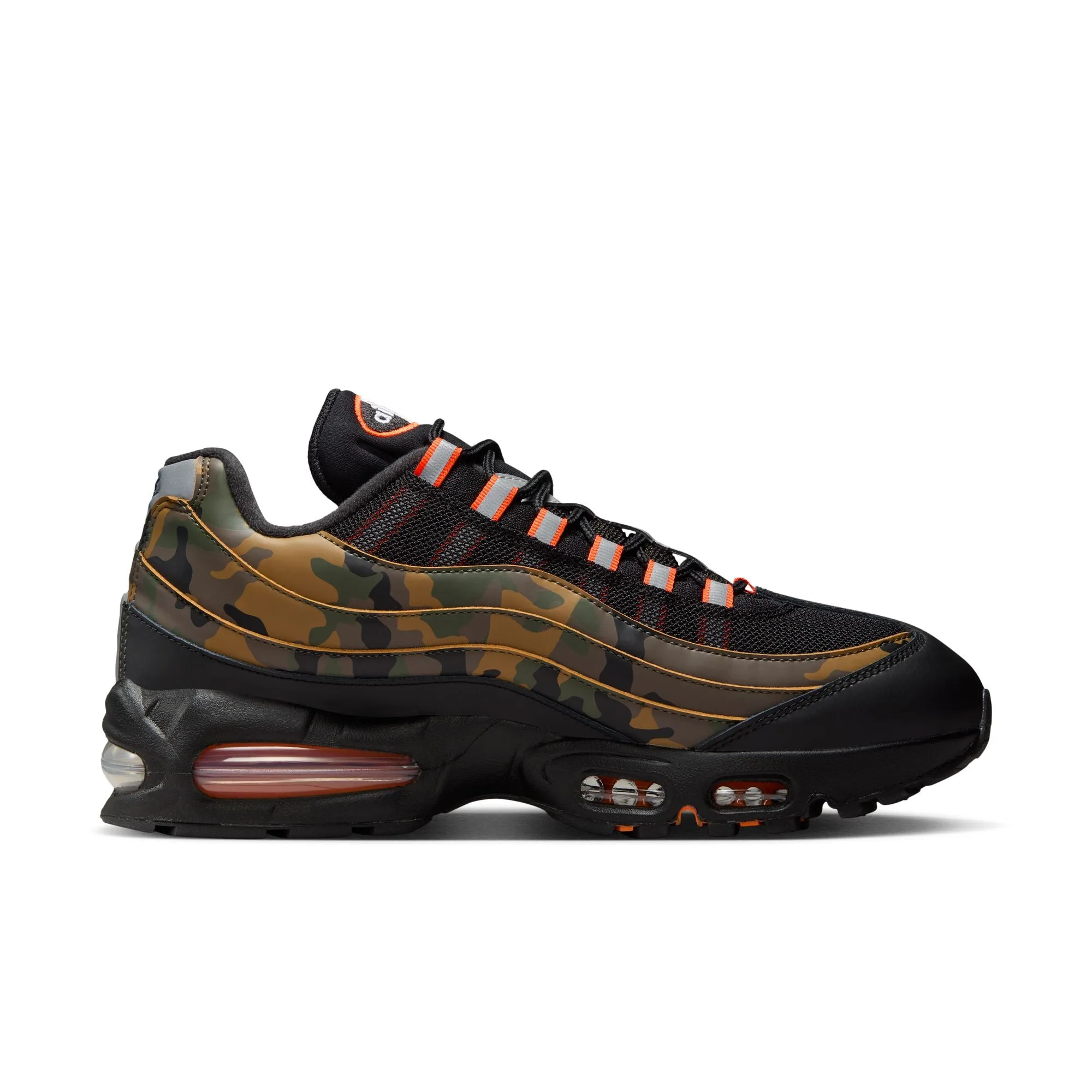 Nike Kobe X Shoes Nike Air Max 95 Men's Shoes Color: Black/safety Orange-metallic Silver HQ1973-001