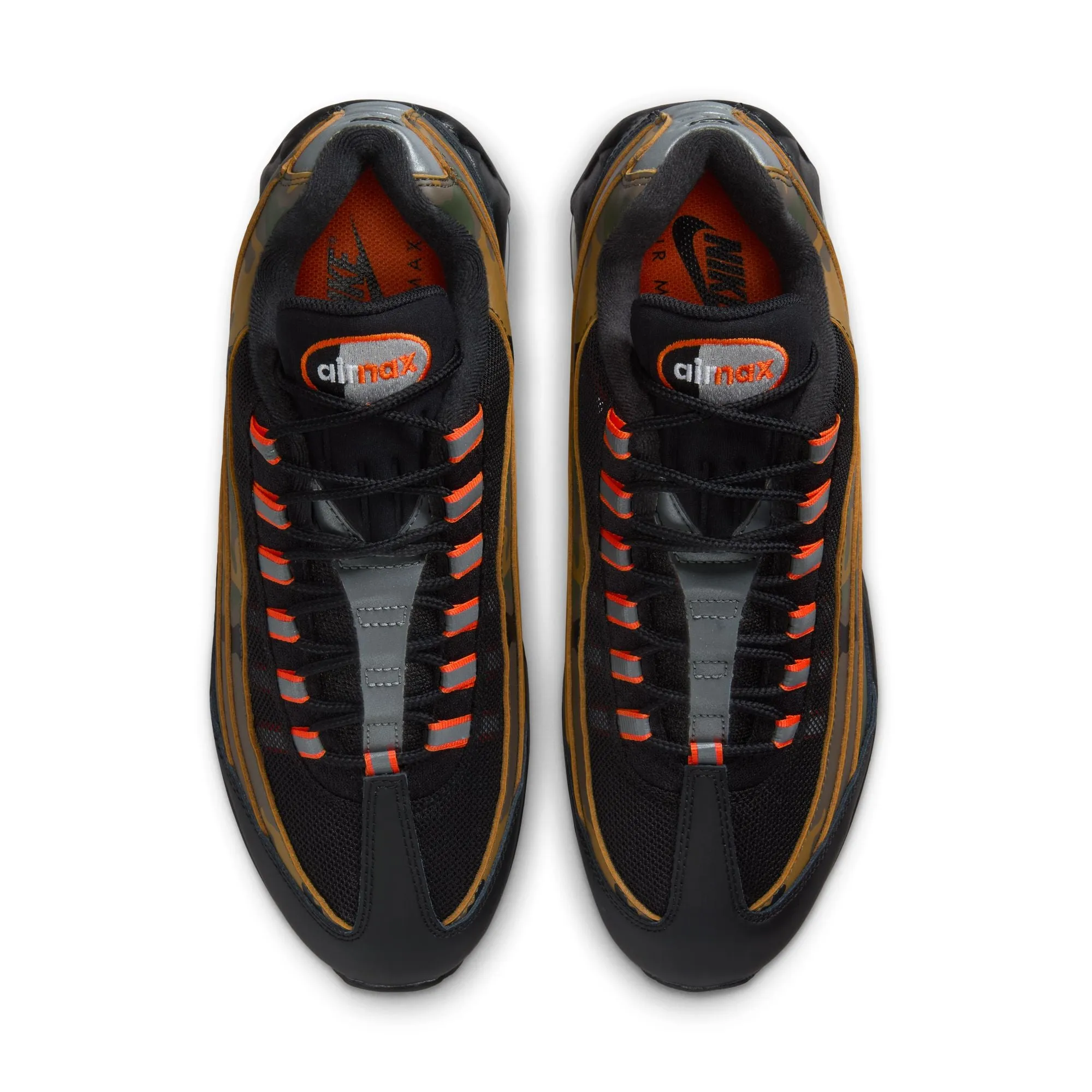 Nike Air Max 95 Men's Shoes Color: Black/safety Orange-metallic Silver HQ1973-001 Nike Sale Basketball Shoes