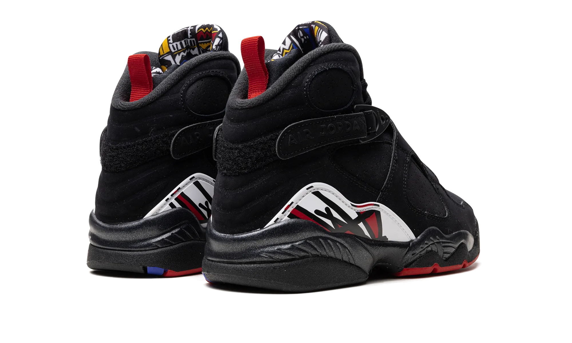 Air Jordan 8 Retro GS "Playoffs" Running Sneakers With Laces