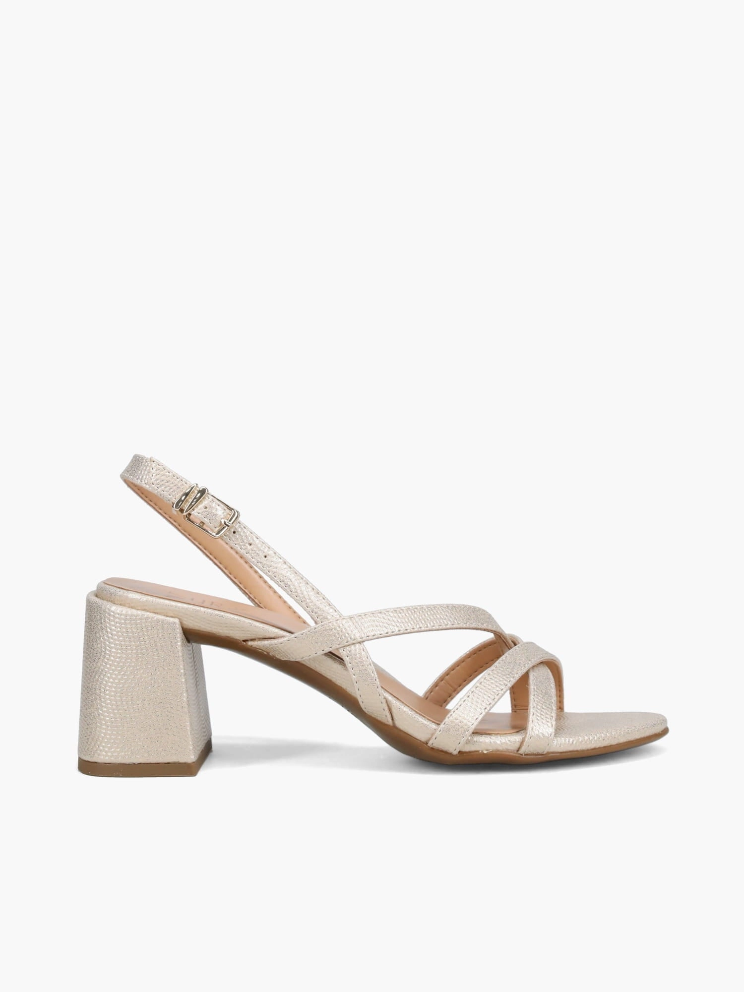 Monk Gothic Americana Platform Casual Shoe Demi Gold