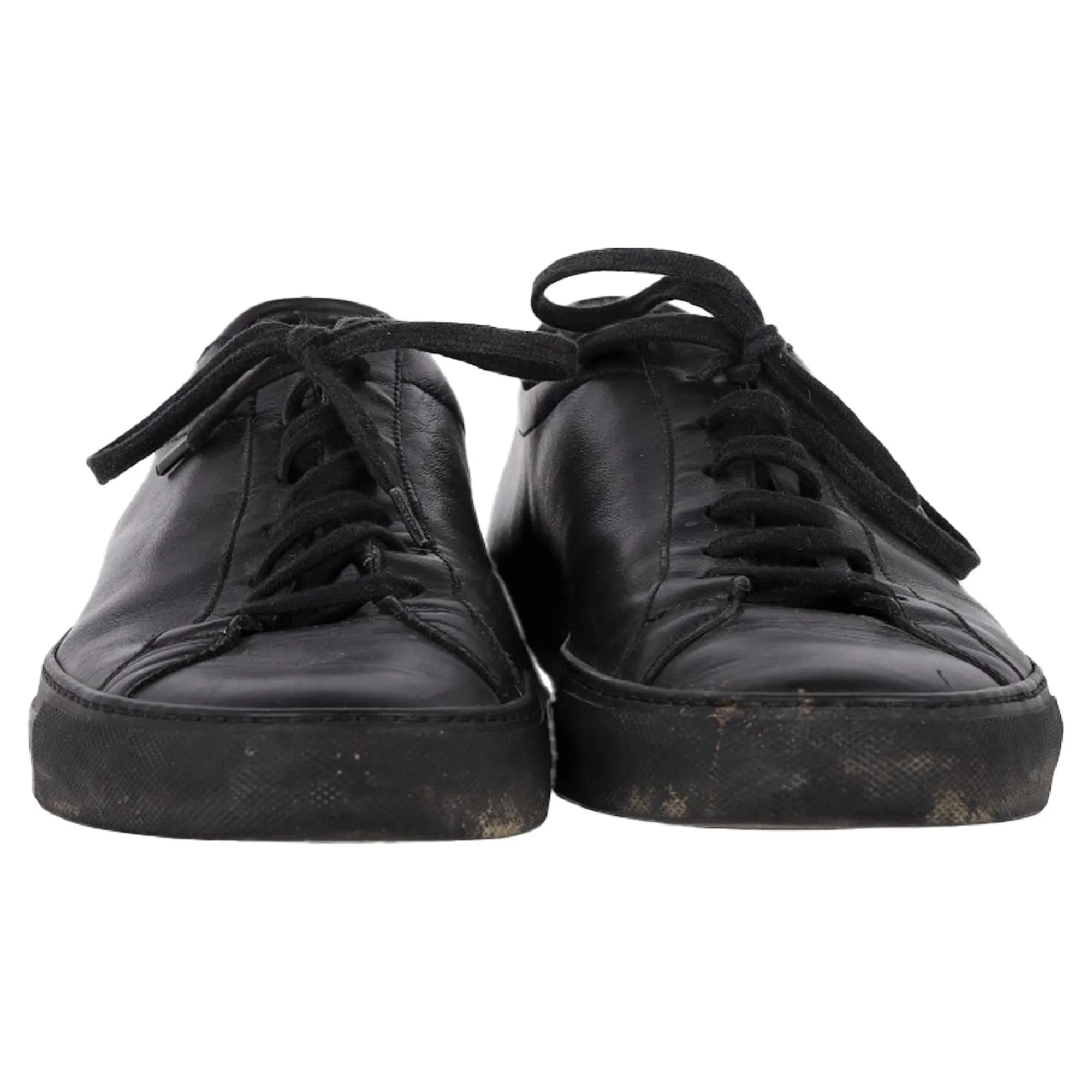 Common Projects Original Achilles Sneakers in Black Leather Width Sneakers