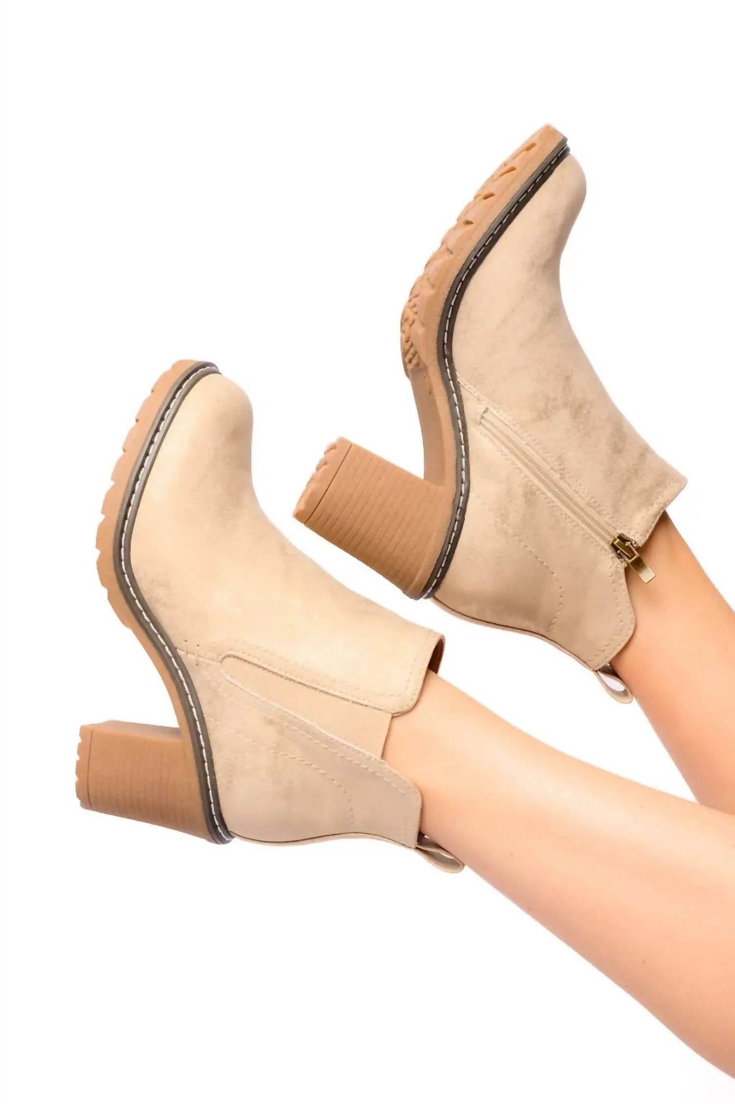 Mid Calf Dress Boots Women's Bite Me Bootie In Gold