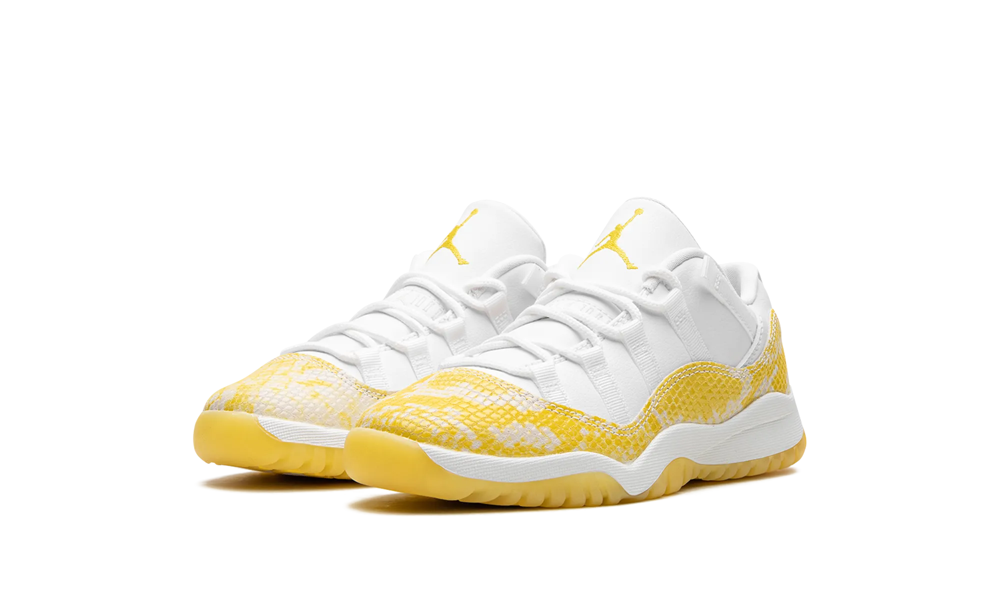 Wide Width Slip On Sneakers Air Jordan 11 Low PS "Yellow Snakeskin"