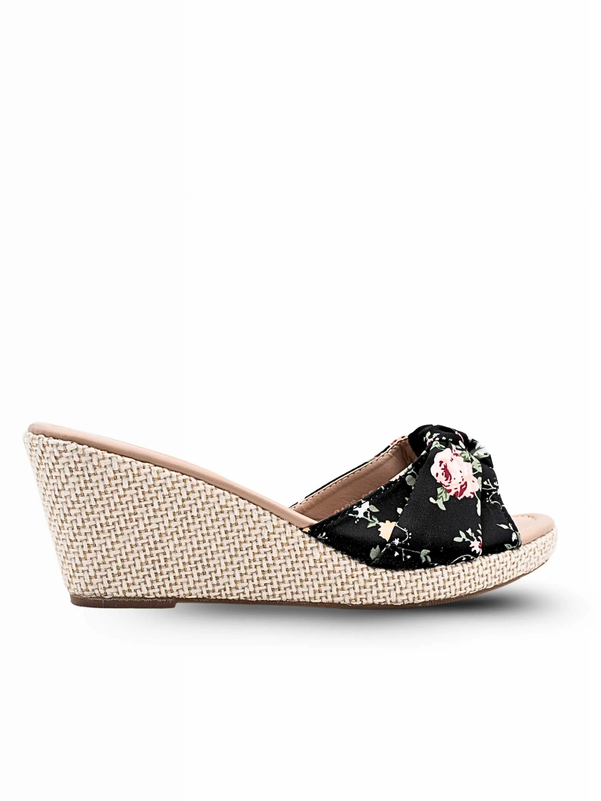 Strappy Thigh High Heels Kate Knot Bow Wedge Heels