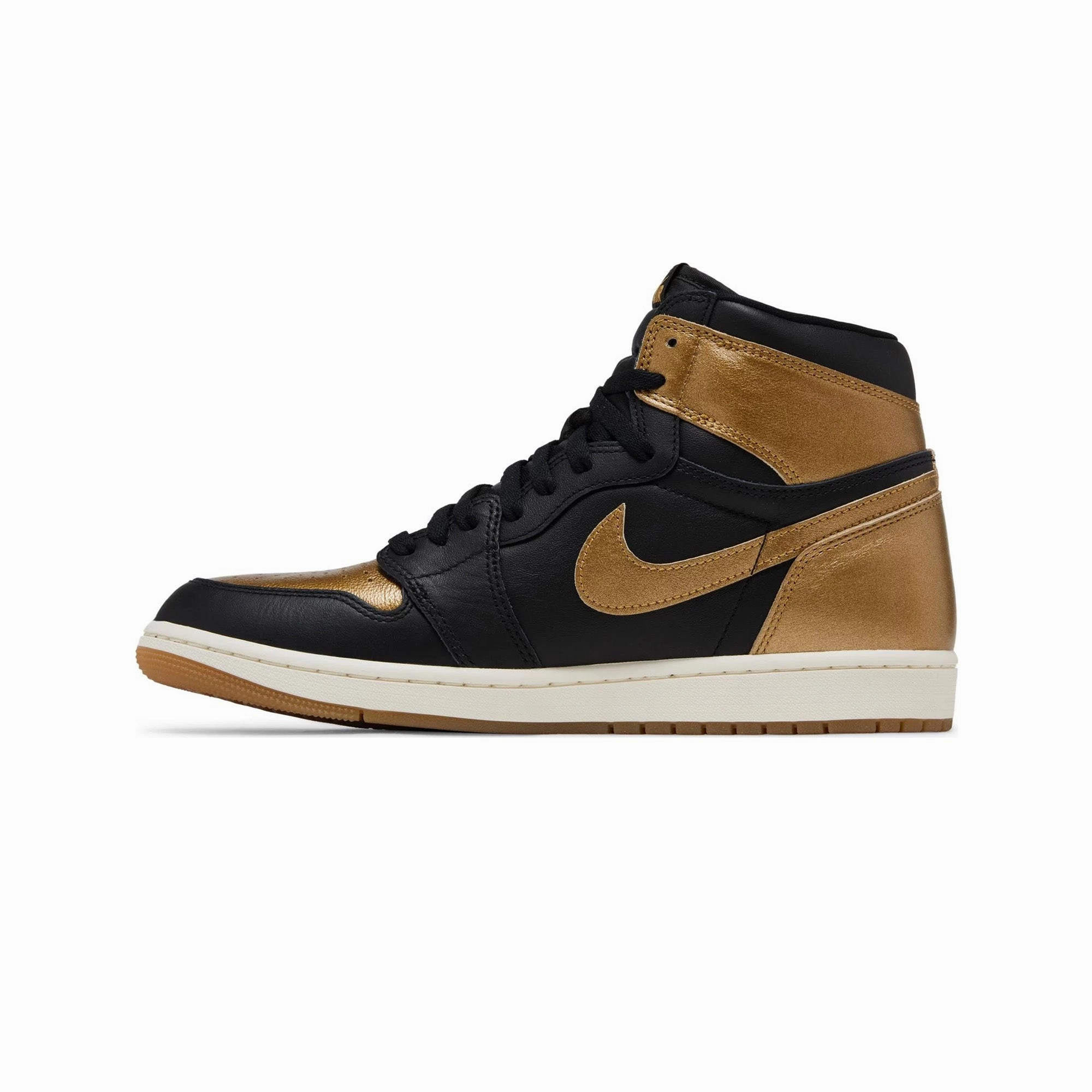 Air Jordan 1 Retro High OG 'Black Metallic Gold' (2024) Informal Shoes Casual