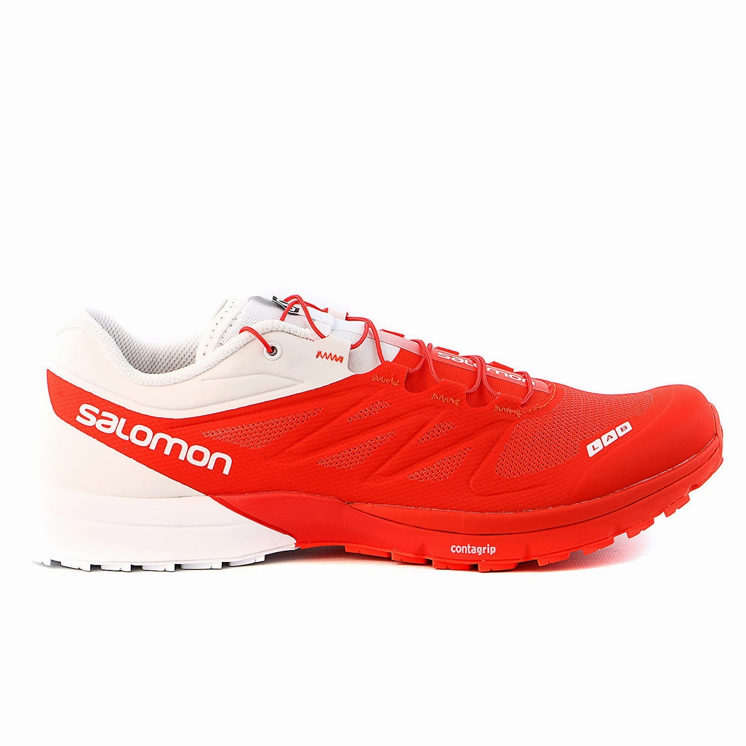 In Style Casual Shoes Salomon S-LAB Sense 4 Ultra Trail Running Shoes - Racing Red White - Mens