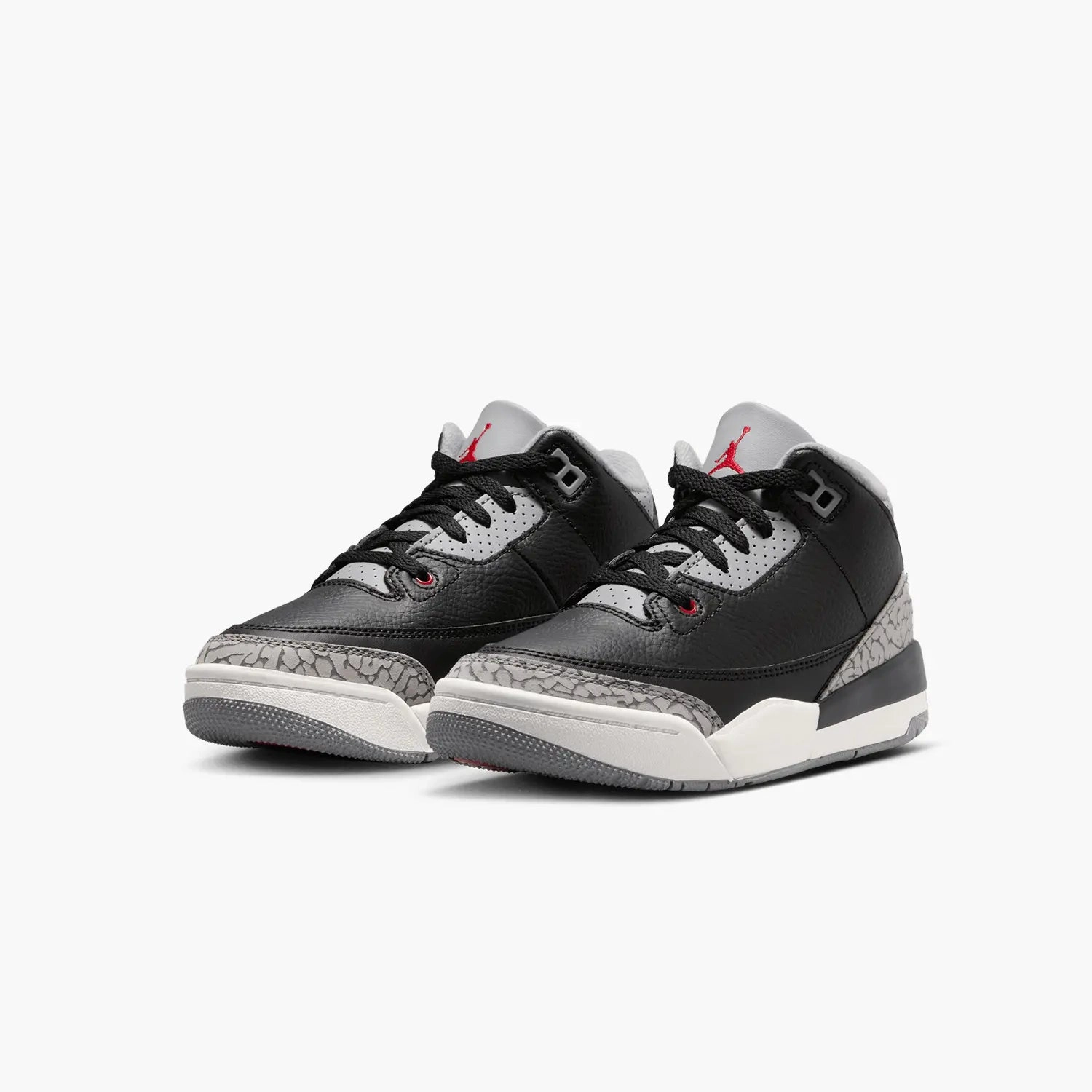 Kid's Air Jordan 3 Retro "Black Cement " Pre School Classic Slip On Sneakers