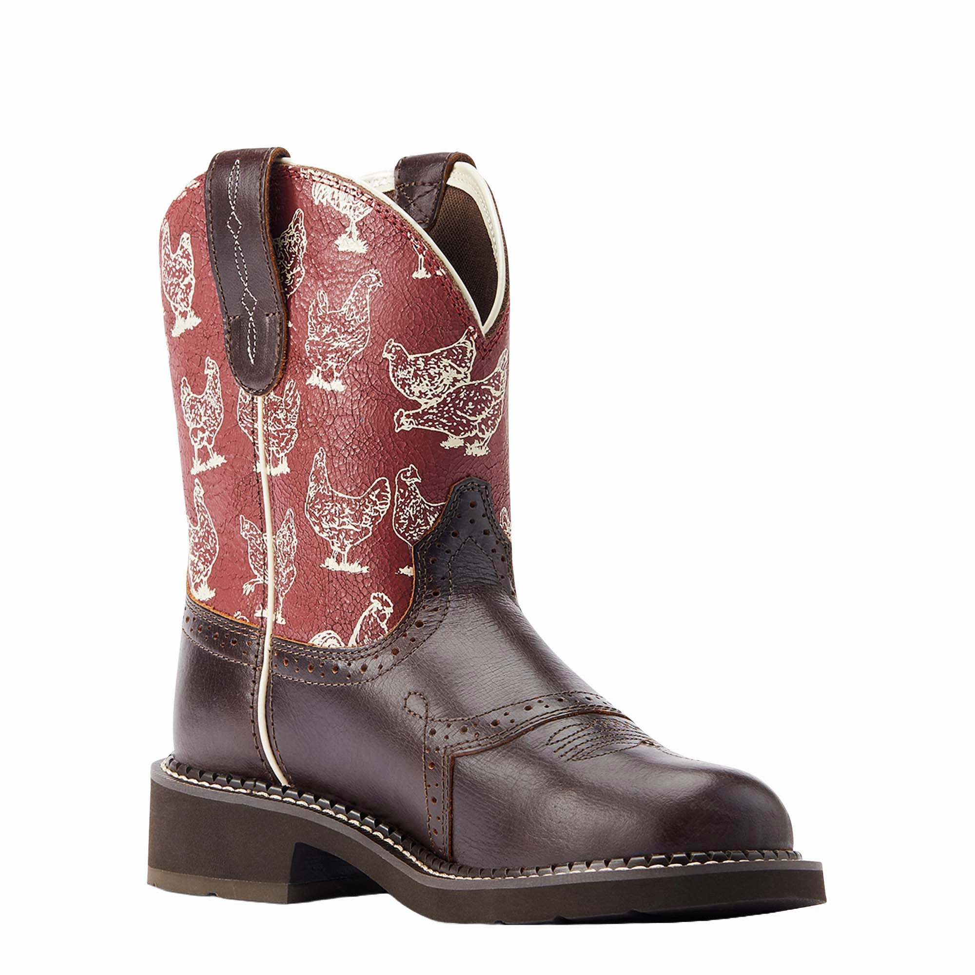 Ariat Ladies Fatbaby Heritage Farrah Chocolate Chip Western Boot 10044439 Top Rated Waterproof Boots