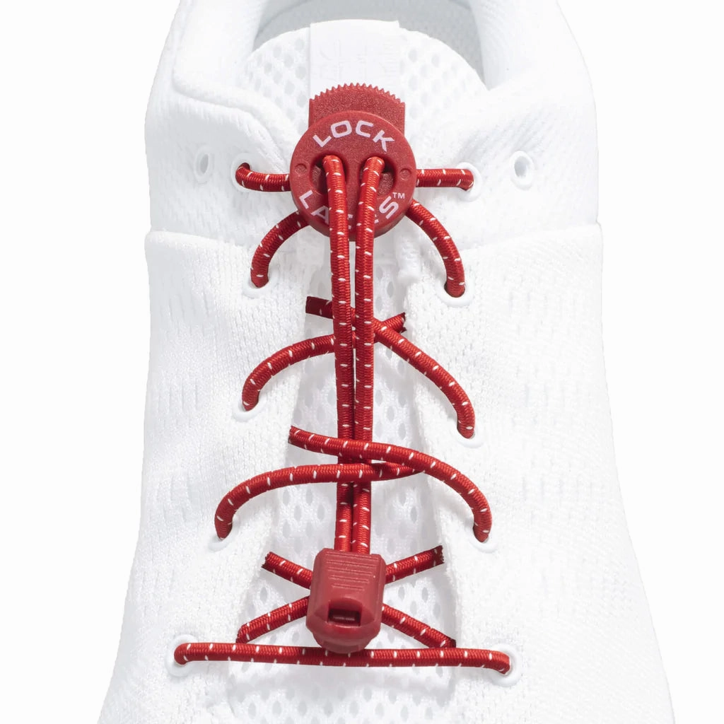 Casual Saddle Shoes LOCK LACES RED