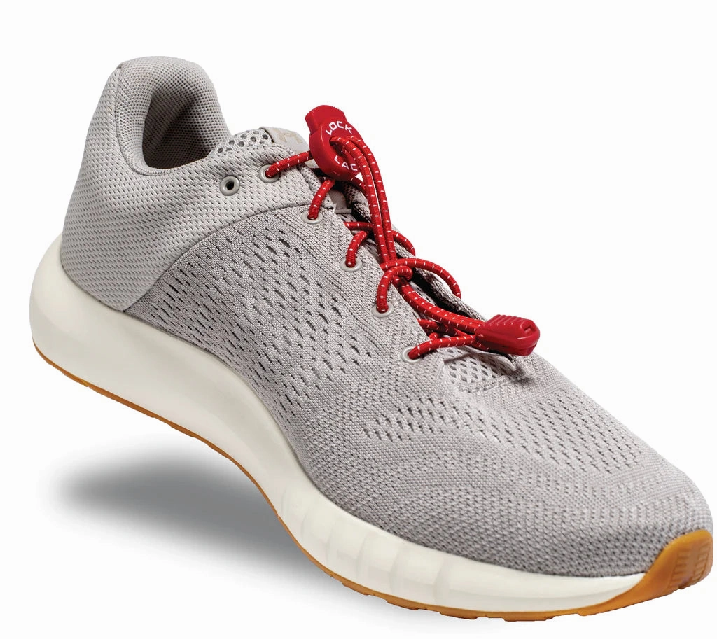 LOCK LACES RED Casual Shoes Wide Fit