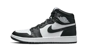 Wide Leg Jeans With Sneakers Air Jordan 1 High Golf Panda