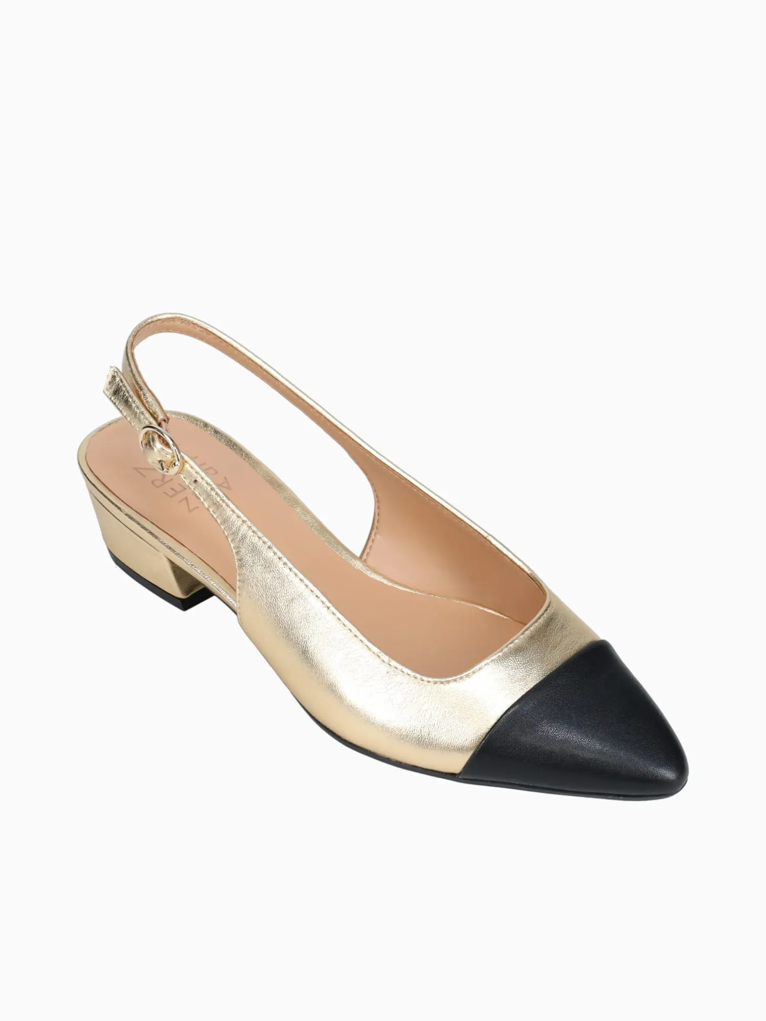 Bankssl Gold Black leather Casual Velcro Shoes