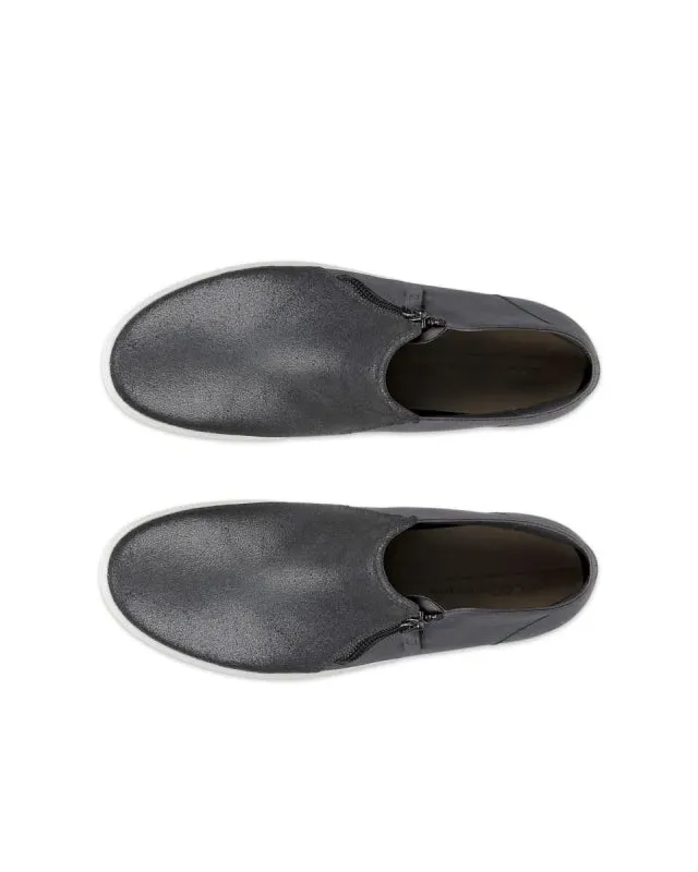 White Hiking Boots Ecco Women's Soft 7 Low Boot - Silver Heavy/Magnet