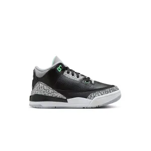 Kids Jordan 3 'Green Glow' 9. NULL
