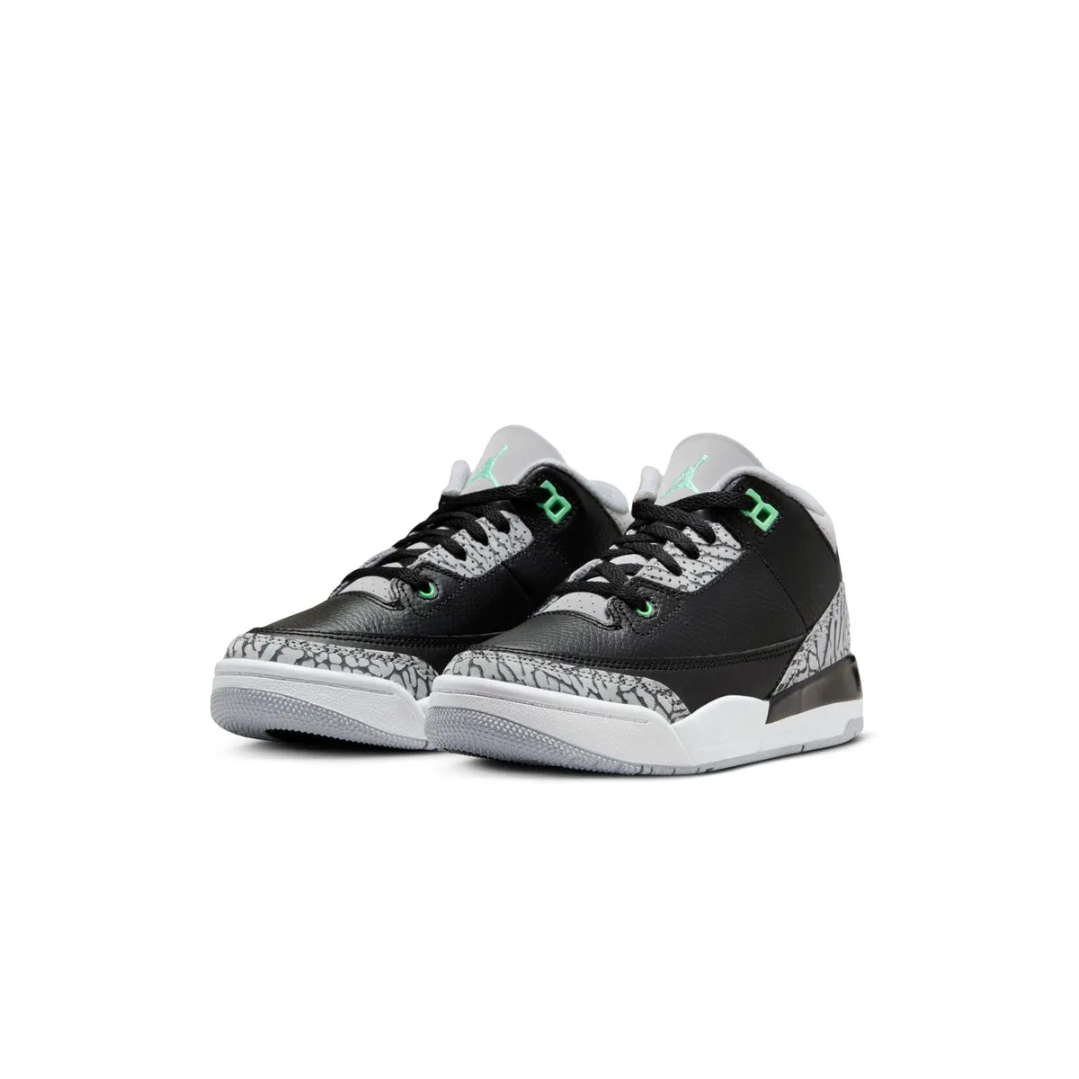 Kids Jordan 3 'Green Glow' Lanvin Curb Sneakers