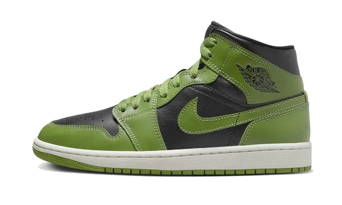 Sneakers With Animal Print Air Jordan 1 Mid Altitude Green