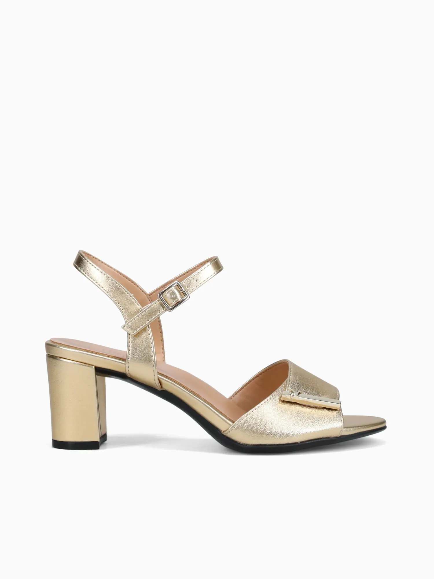 Casual Narrow Shoes Bristol Ornament Dark Gold