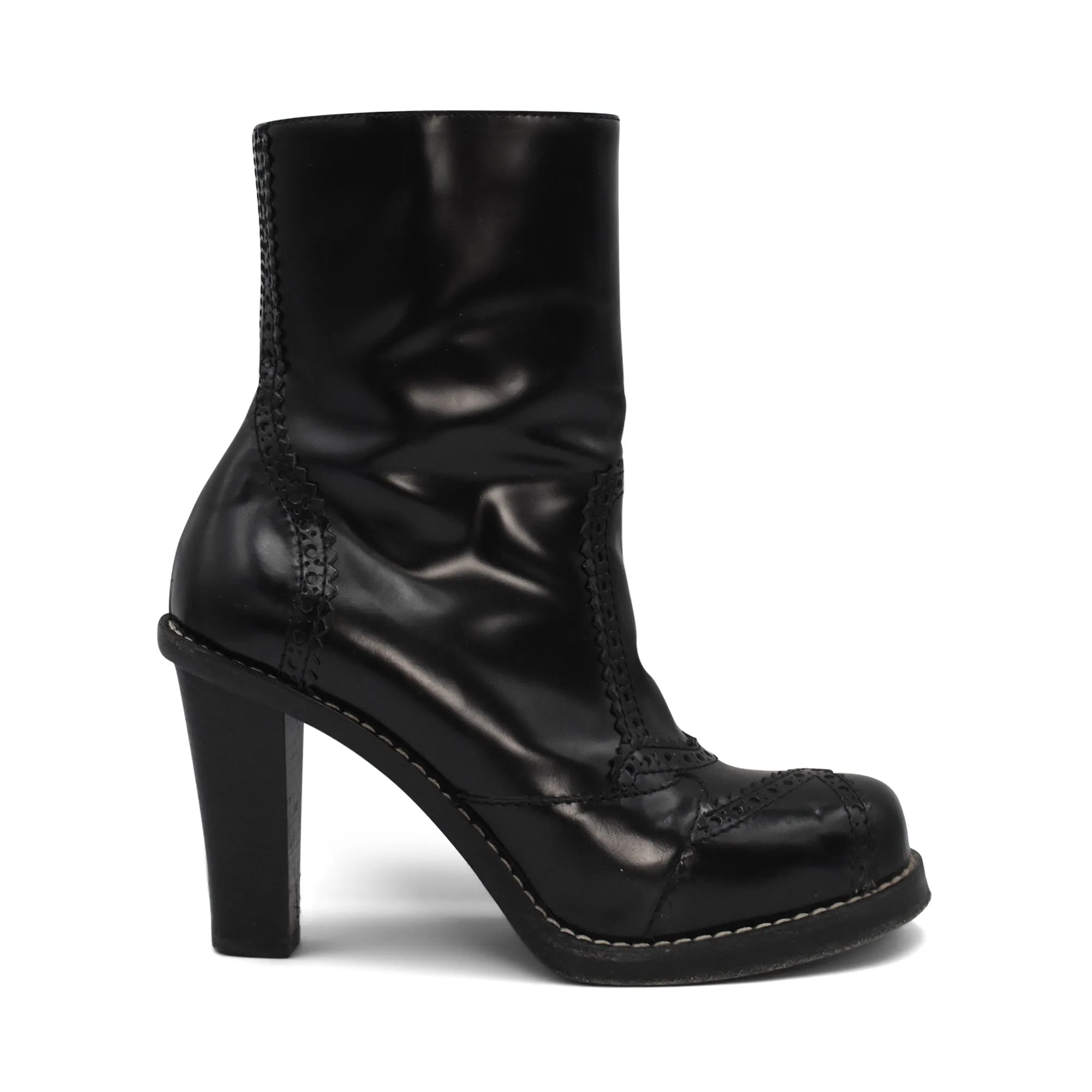 Balenciaga 'Brogue' Ankle Boots - Women's 36 Vegan Chelsea Boots