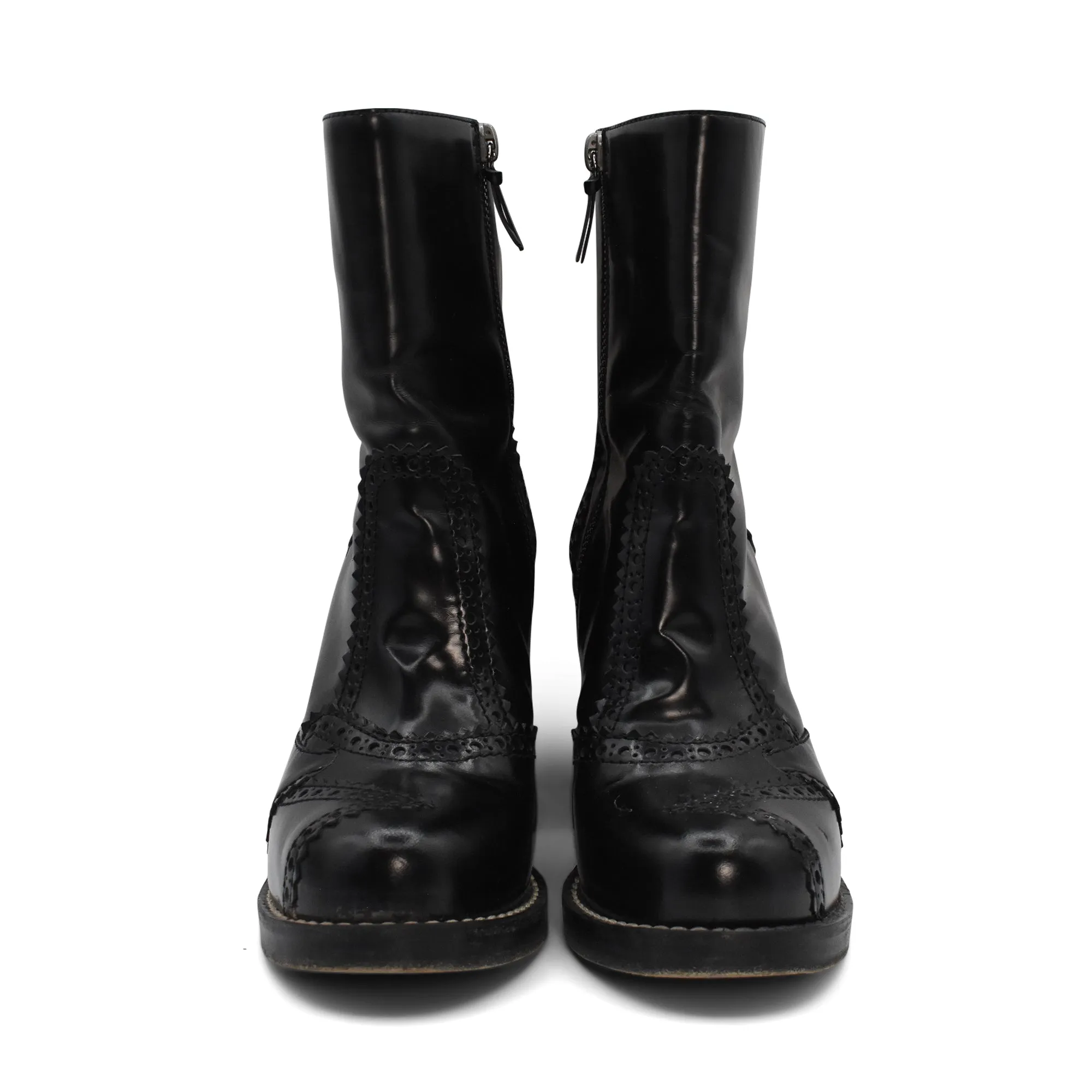 Balenciaga 'Brogue' Ankle Boots - Women's 36 Top Boots