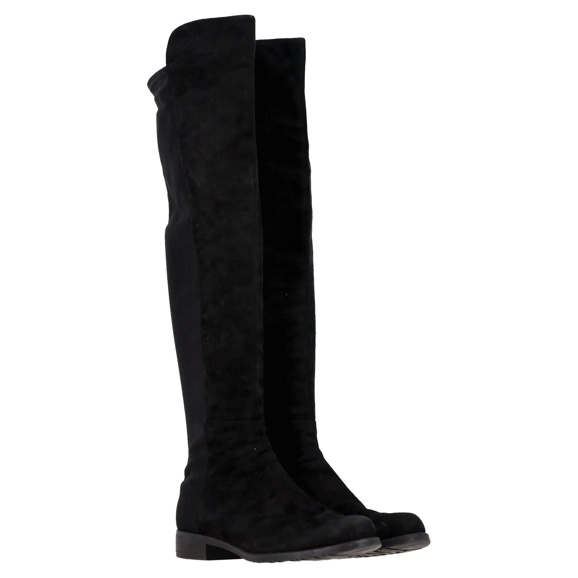 Tecova Boots Stuart Weitzman 5050 Knee-High Boots in Black Suede