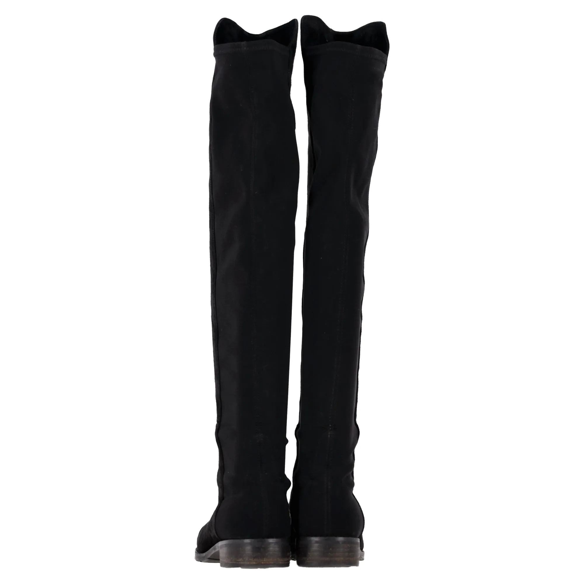 Boots Comfortable Stuart Weitzman 5050 Knee-High Boots in Black Suede