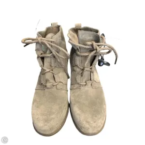 Boots Ankle Heels By Sorel In Taupe, Size: 8 Dog Boots That Stay On