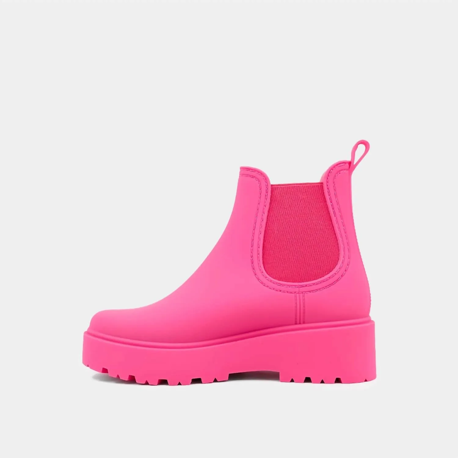 Women Winnie Chunky Platform Boots In Hot Pink Cougar Boots