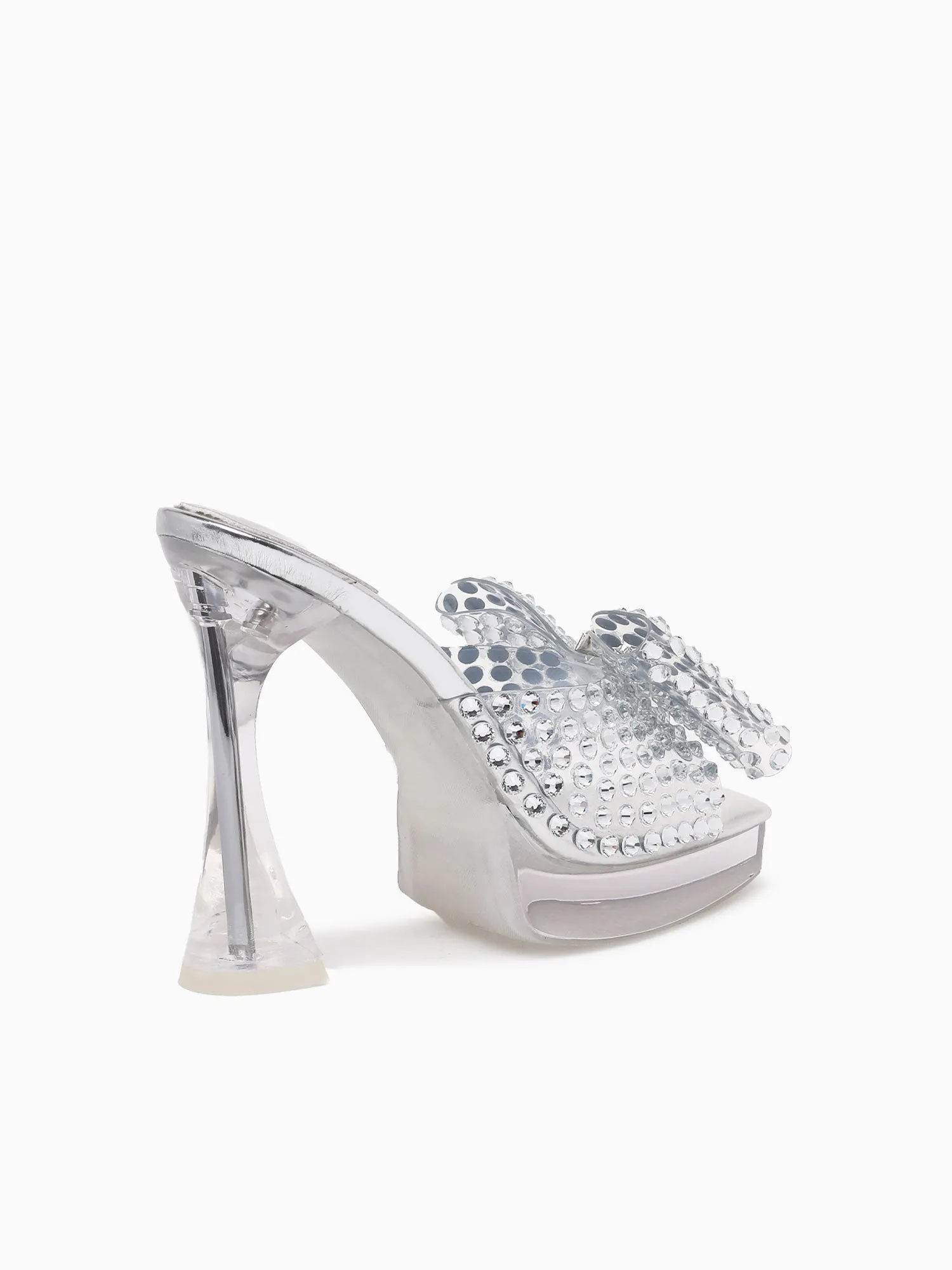 Ballet Shoes Casual Gemina Silver Clear crystal