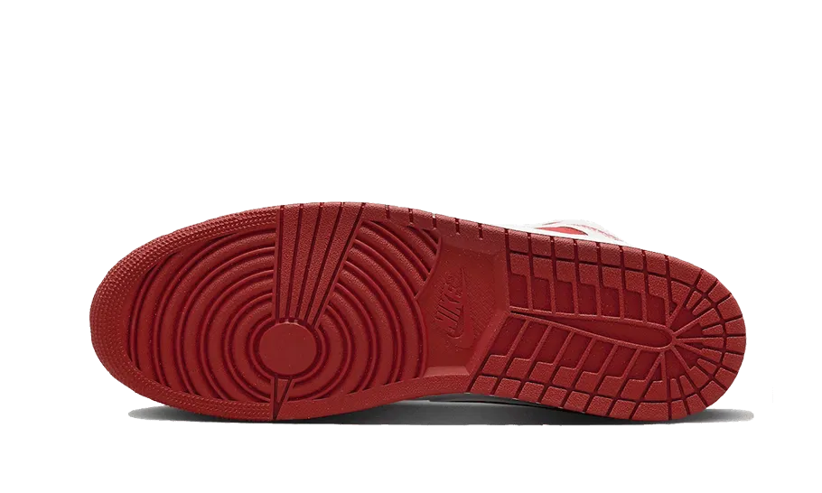 Air Jordan 1 Mid Dune Red White Sneakers To Wear With Dresses