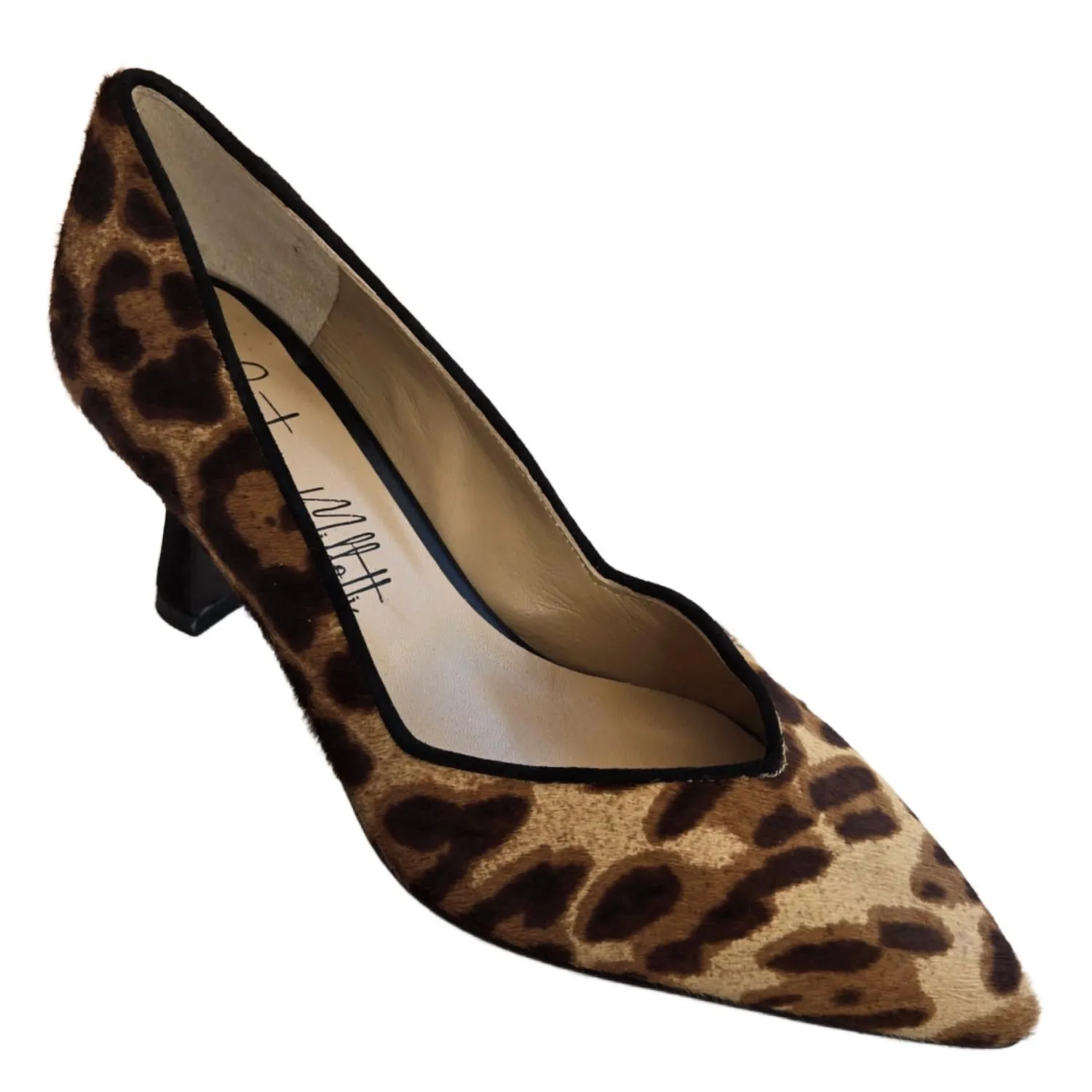 Women's Dione Pony Leopard Heels In Brown High Heel Purse
