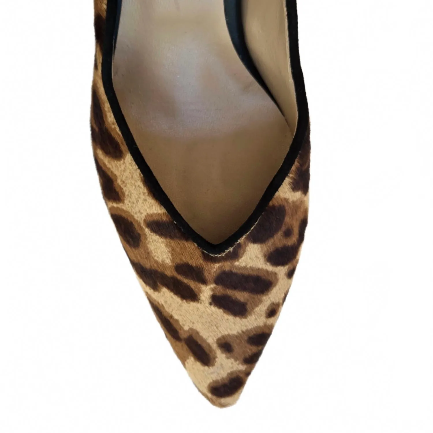 Comfortable High Heel Sandals Women's Dione Pony Leopard Heels In Brown