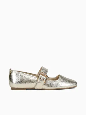 Tatiana Gold Metallic Casual Dance Shoes
