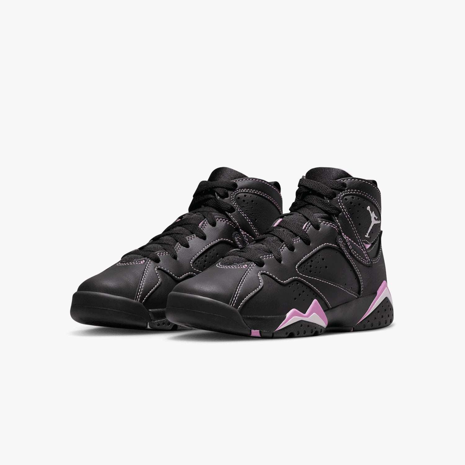 Kid's Air Jordan 7 Retro "Barely Grape" Grade School Silver Sneakers Workout