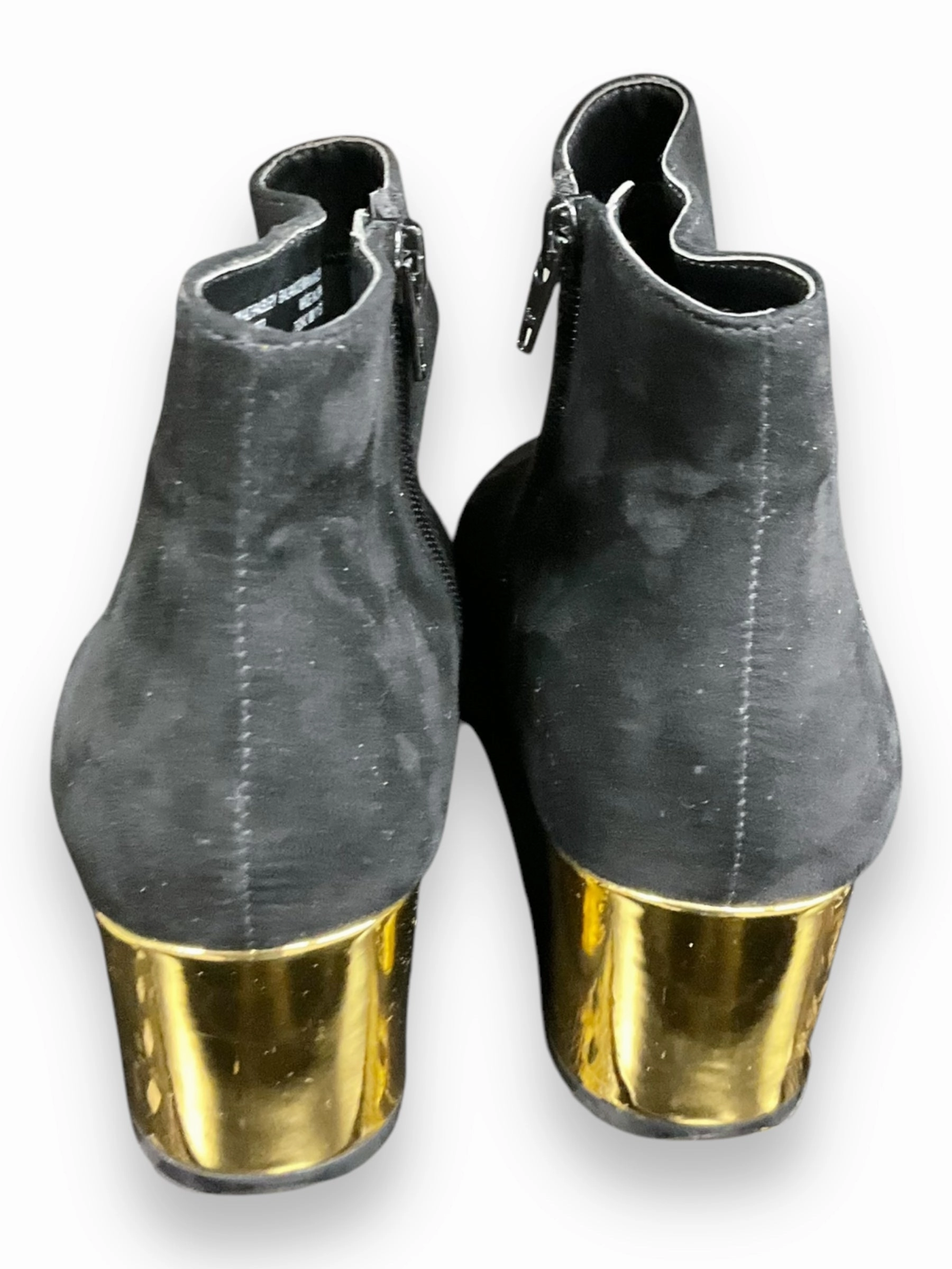 Tan Heeled Boots Boots Ankle Heels By Arizona In Black, Size: 8.5