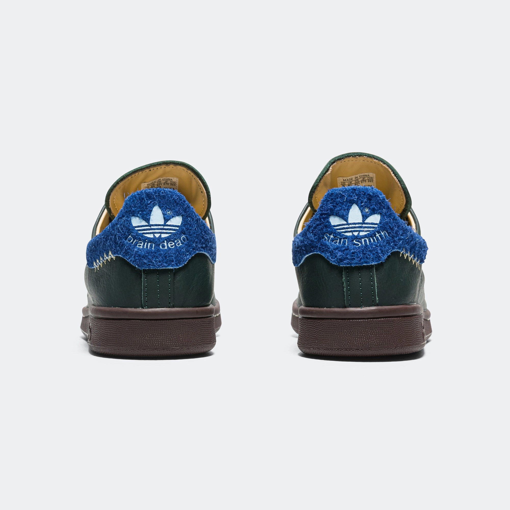Stan Smith x Brain Dead - Dark Green/Bahia Light Blue-Sand Strata Adidas Gazelle Running Shoes
