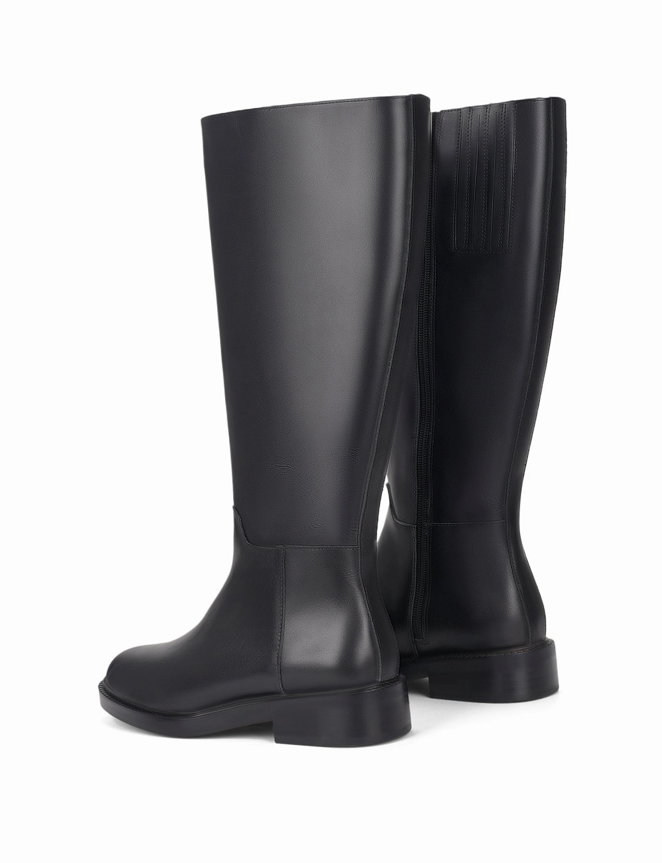 Fortnite Service Boots Cavalry Riding Boots - Black Leather