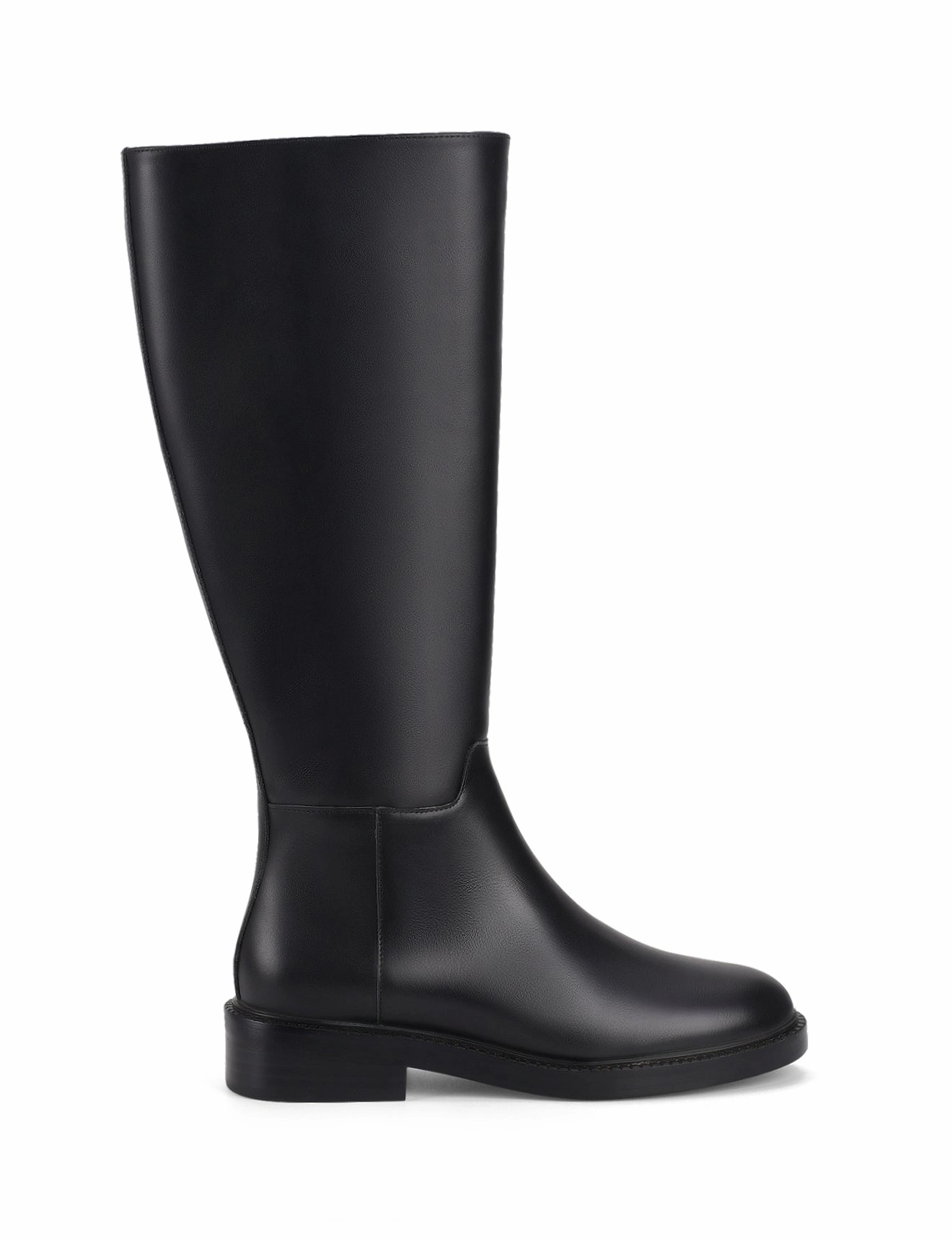 Cavalry Riding Boots - Black Leather Military Jump Boots